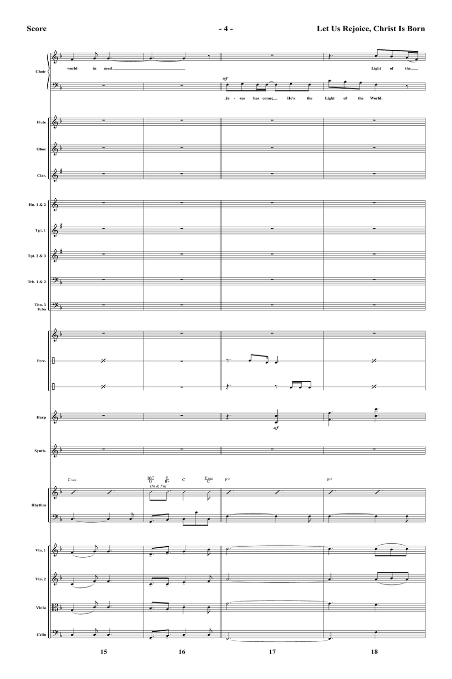 Let Us Rejoice, Christ is Born! - Orchestral Score and Parts Full Orchestra scores gallery preview page 6