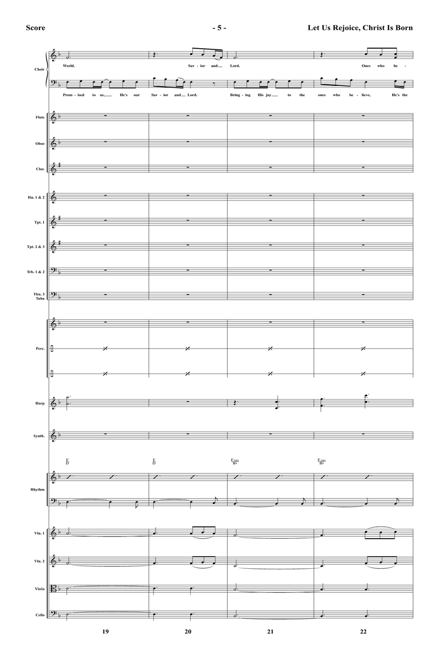 Let Us Rejoice, Christ is Born! - Orchestral Score and Parts Full Orchestra scores gallery preview page 7