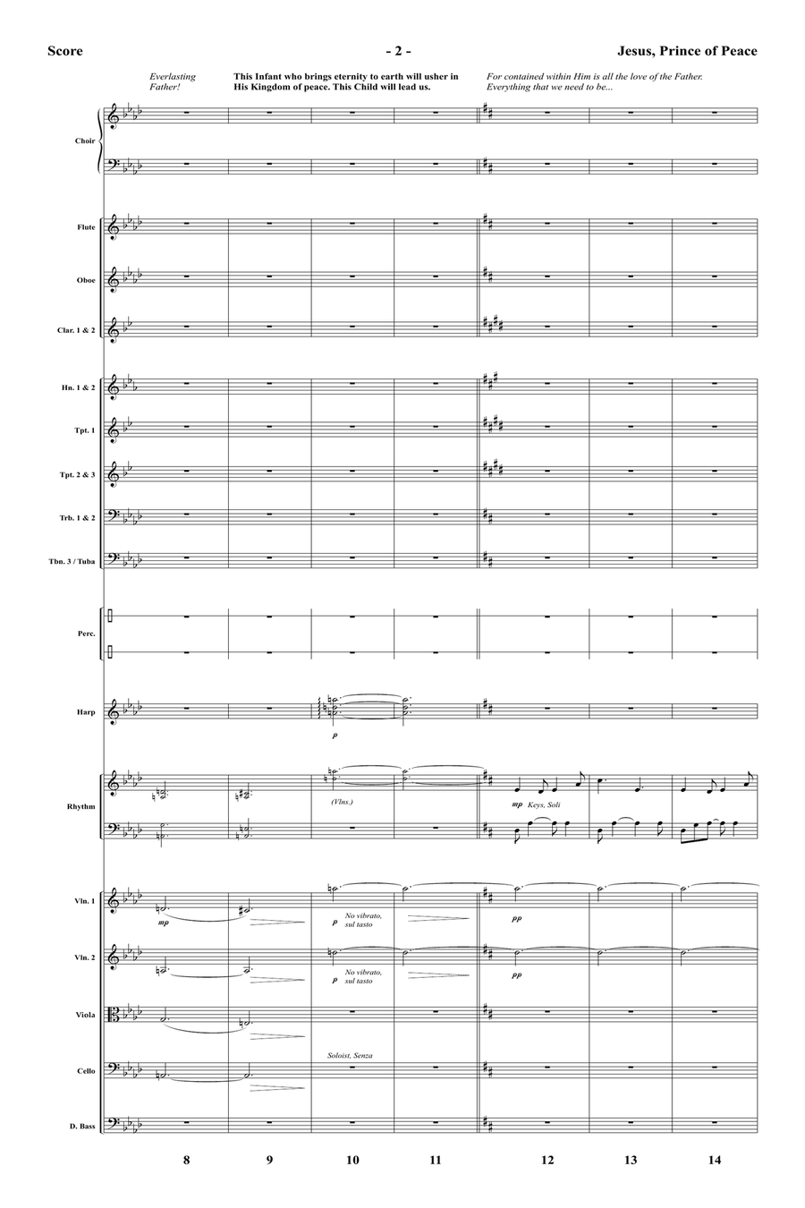 Jesus, Prince of Peace - Orchestral Score and Parts Score scores gallery preview page 4