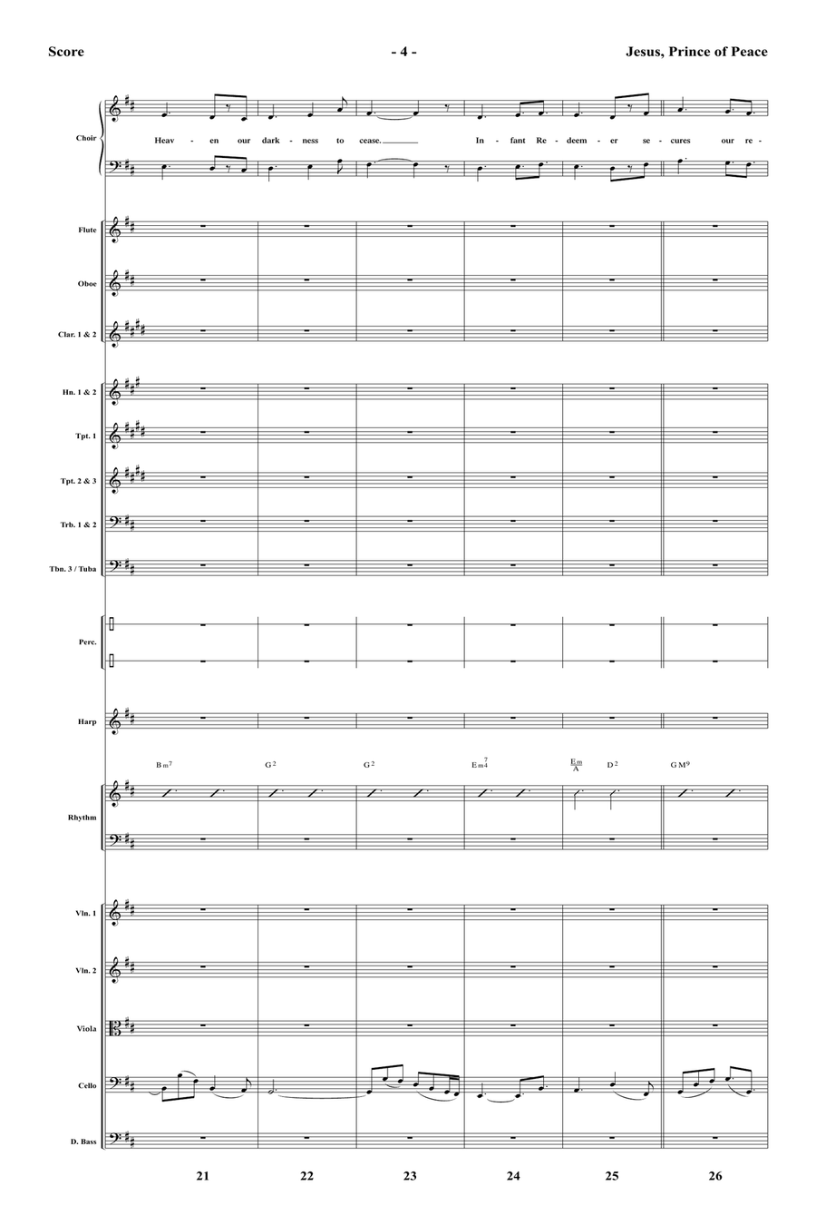 Jesus, Prince of Peace - Orchestral Score and Parts Score scores gallery preview page 6