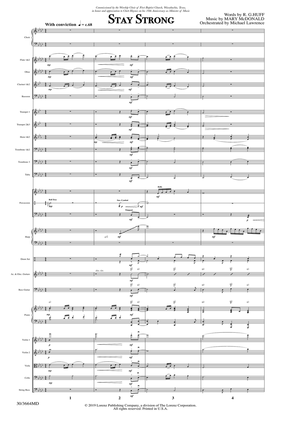 Stay Strong - Orchestral Score and Parts Full Orchestra scores gallery preview page 3