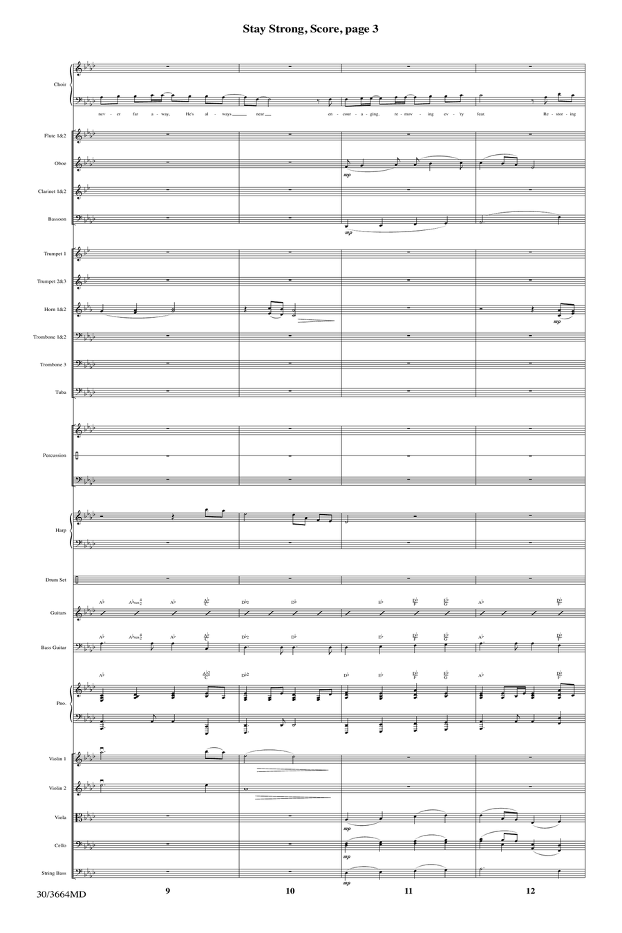 Stay Strong - Orchestral Score and Parts Full Orchestra scores gallery preview page 5