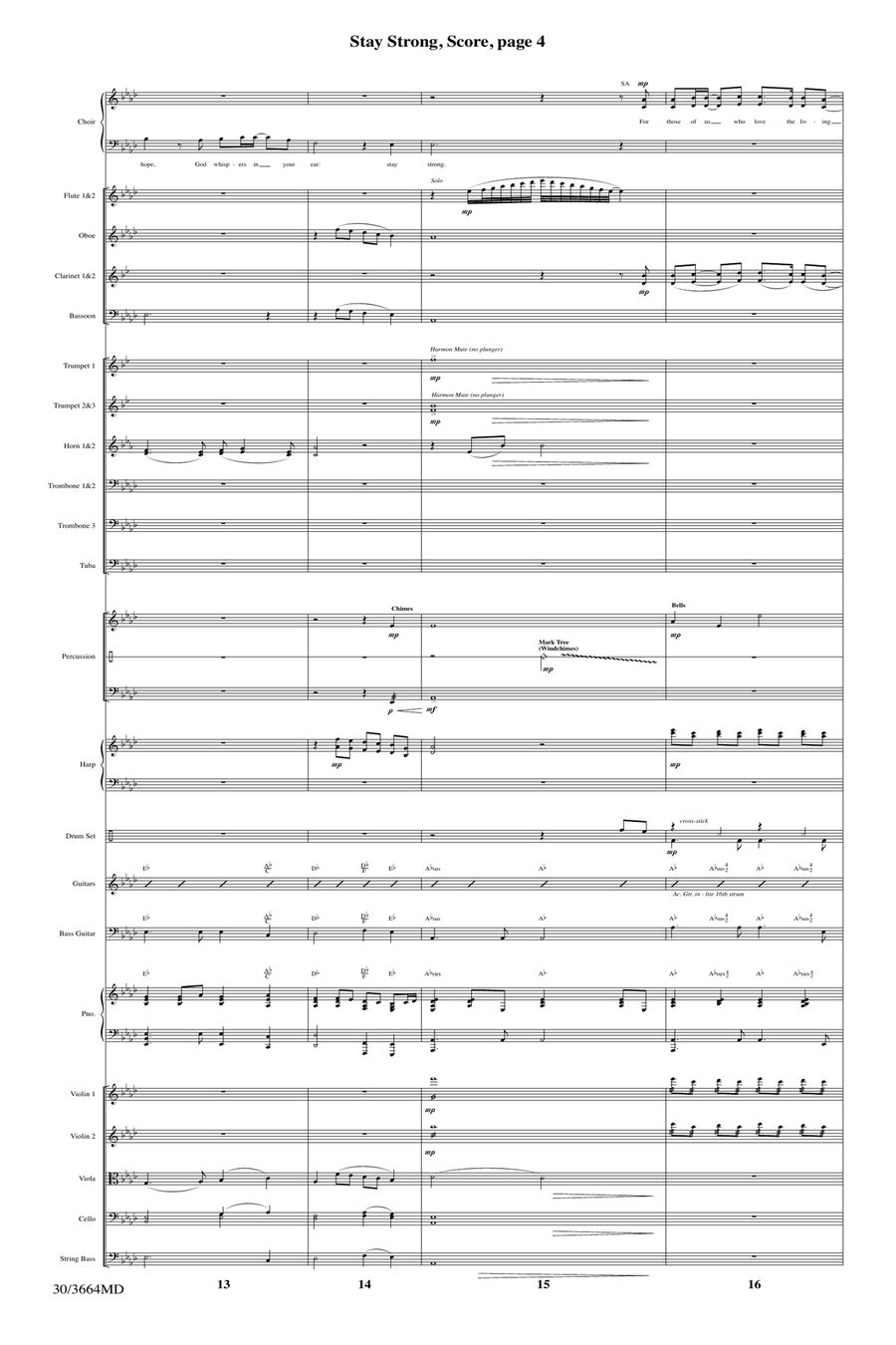 Stay Strong - Orchestral Score and Parts Full Orchestra scores gallery preview page 6