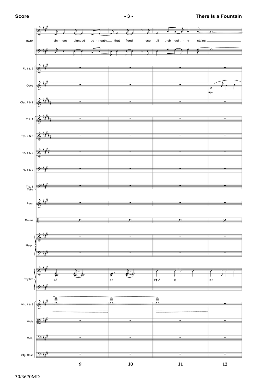 There Is a Fountain - Orchestral Score and Parts Full Orchestra scores gallery preview page 5