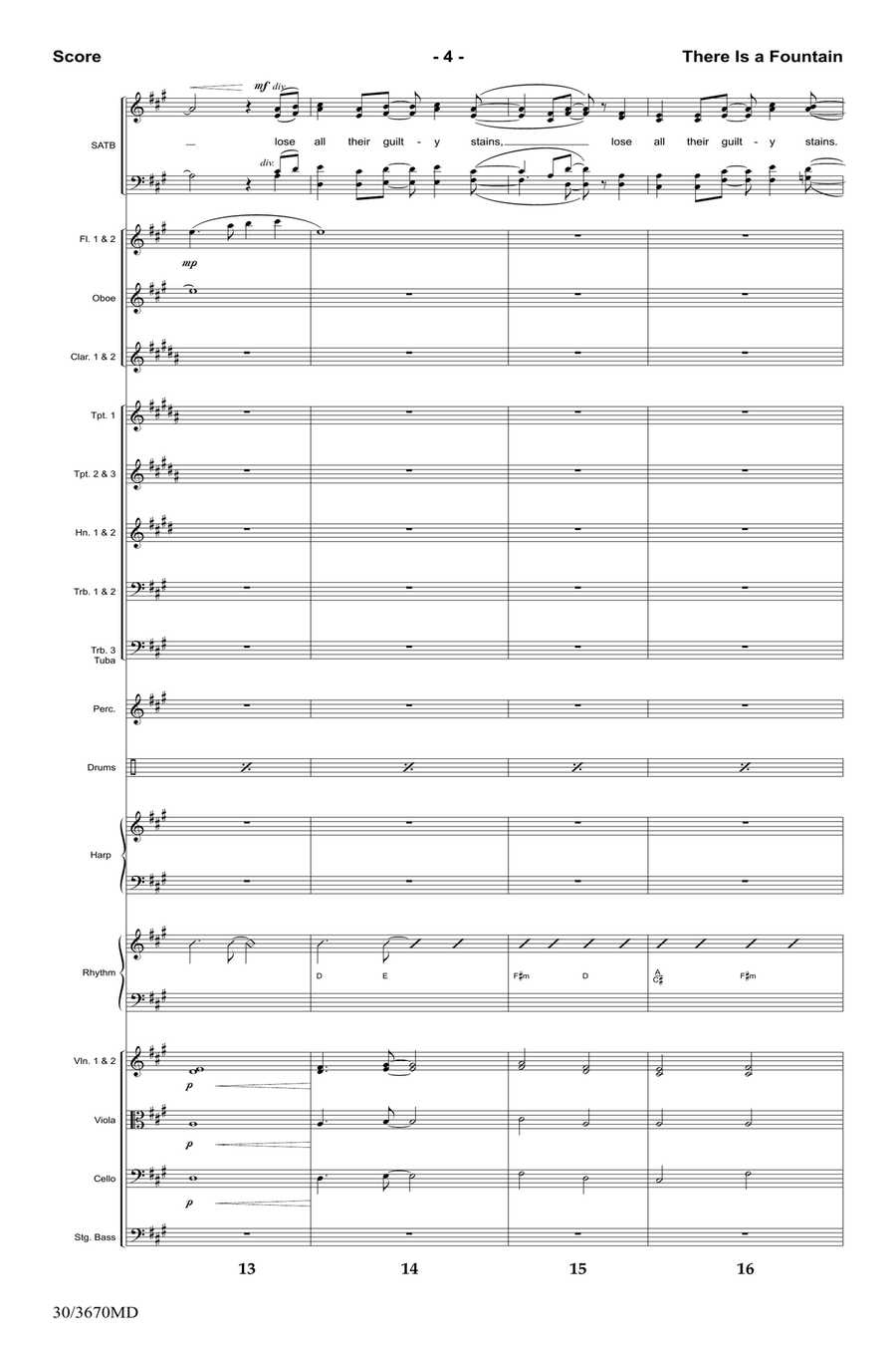 There Is a Fountain - Orchestral Score and Parts Full Orchestra scores gallery preview page 6
