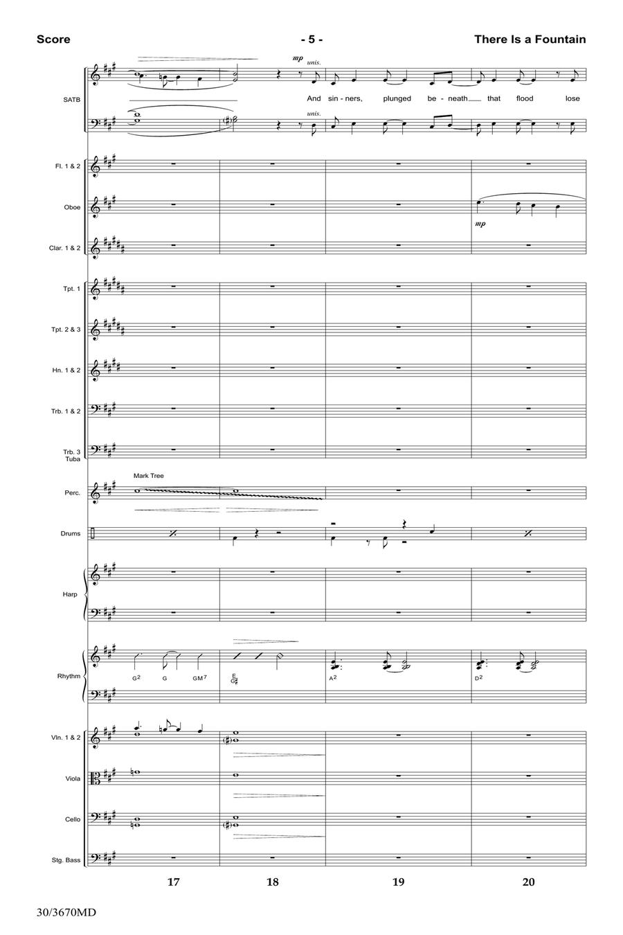 There Is a Fountain - Orchestral Score and Parts Full Orchestra scores gallery preview page 7
