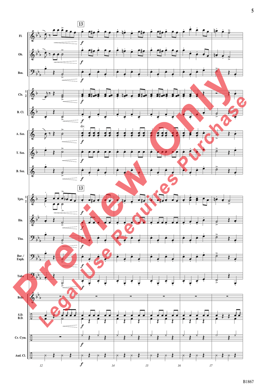 Radetzky March Radetzky March Concert Band scores gallery preview page 5