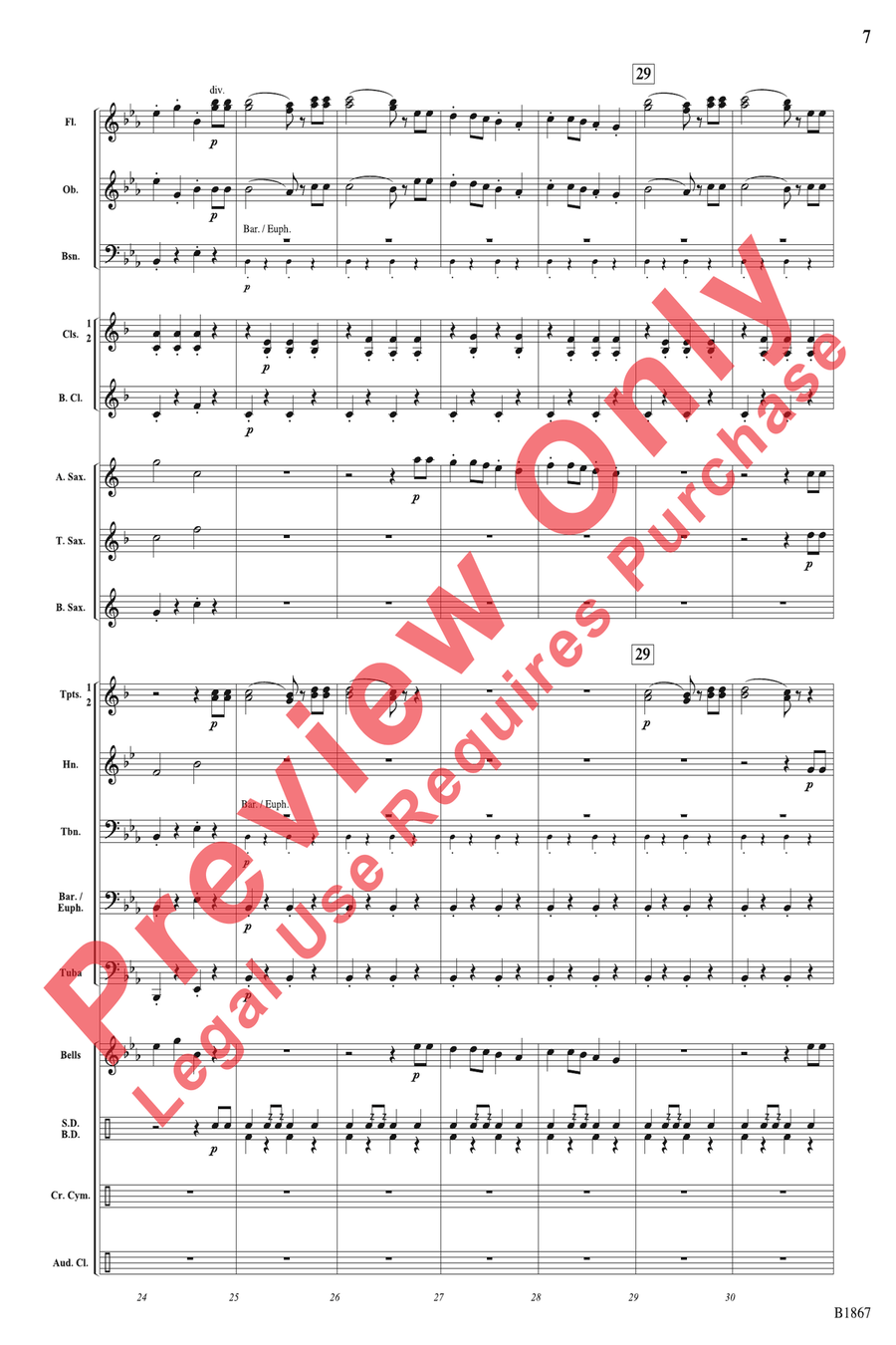 Radetzky March Radetzky March Concert Band scores gallery preview page 7