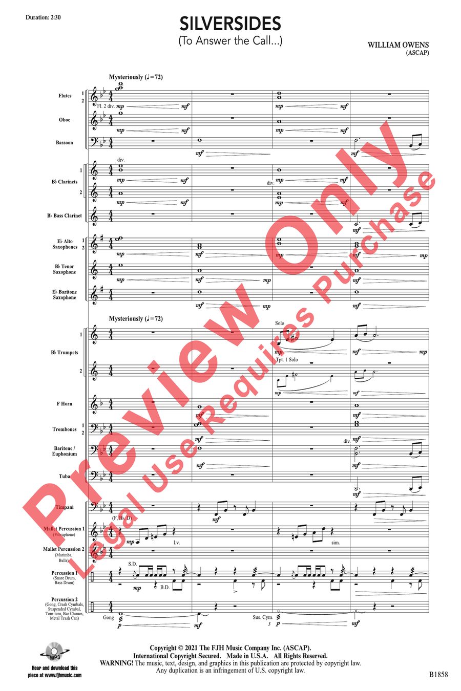 Silversides Silversides Concert Band scores gallery preview page 3