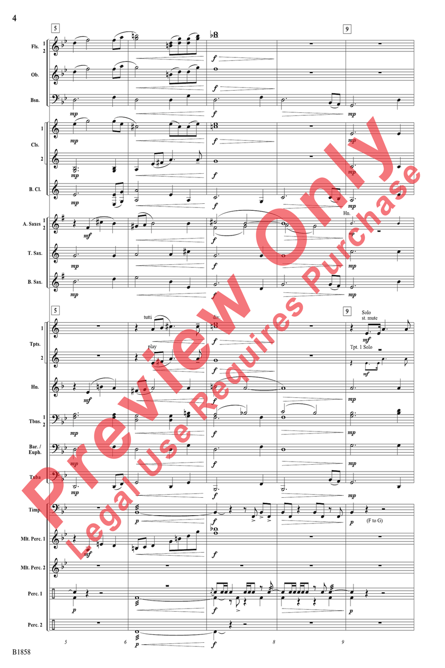 Silversides Silversides Concert Band scores gallery preview page 4