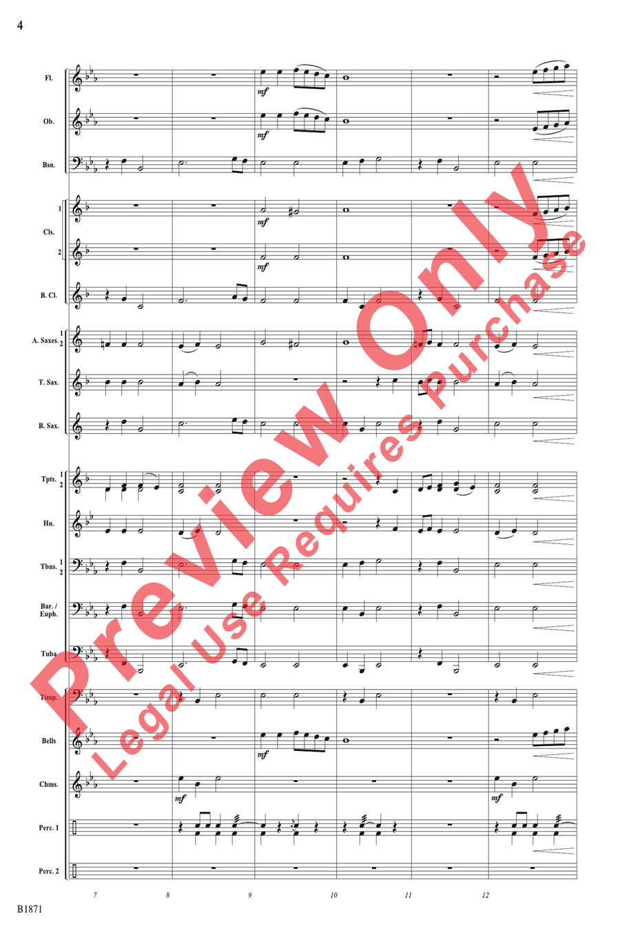 A Bellistic Christmas A Bellistic Christmas Concert Band scores gallery preview page 4