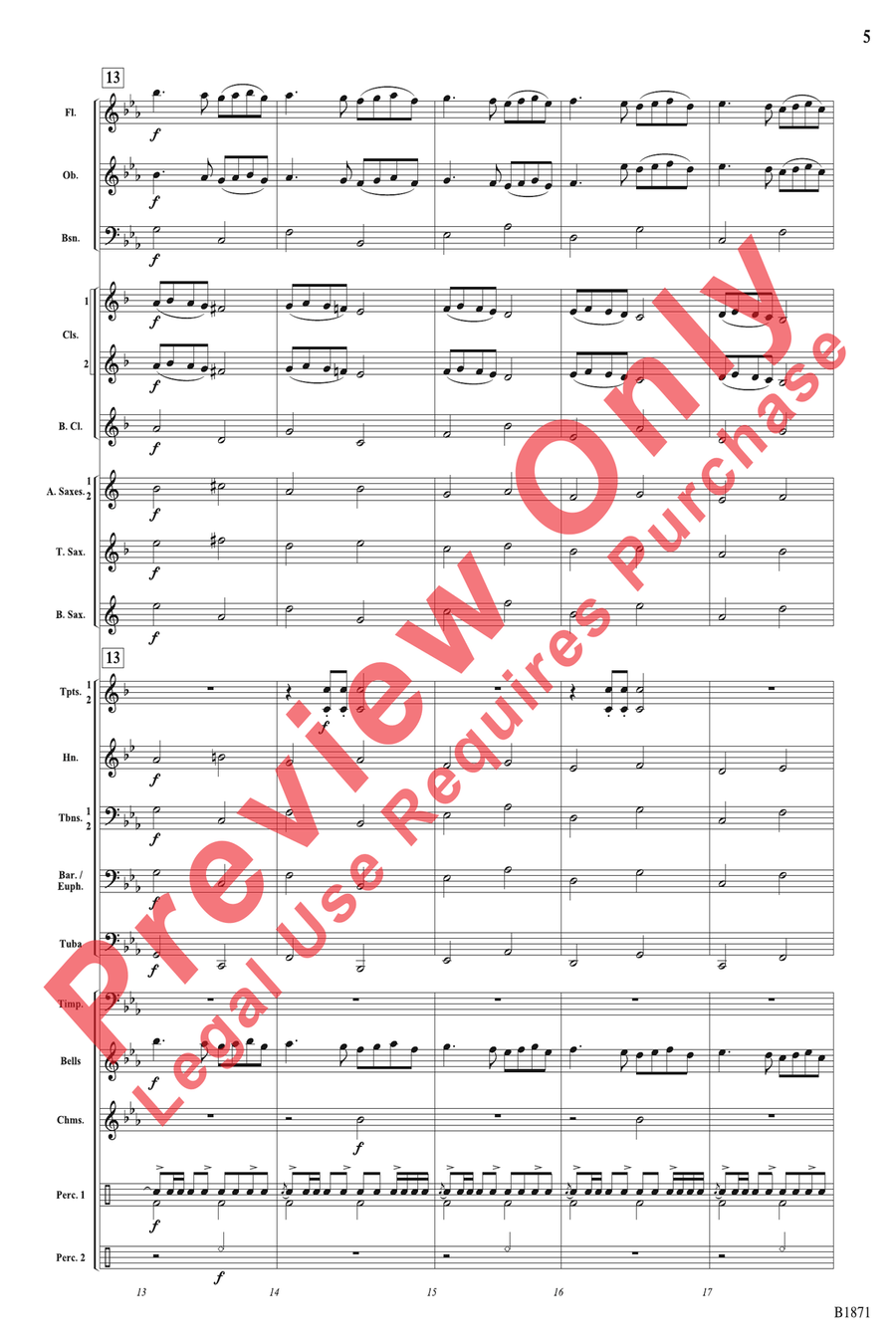 A Bellistic Christmas A Bellistic Christmas Concert Band scores gallery preview page 5
