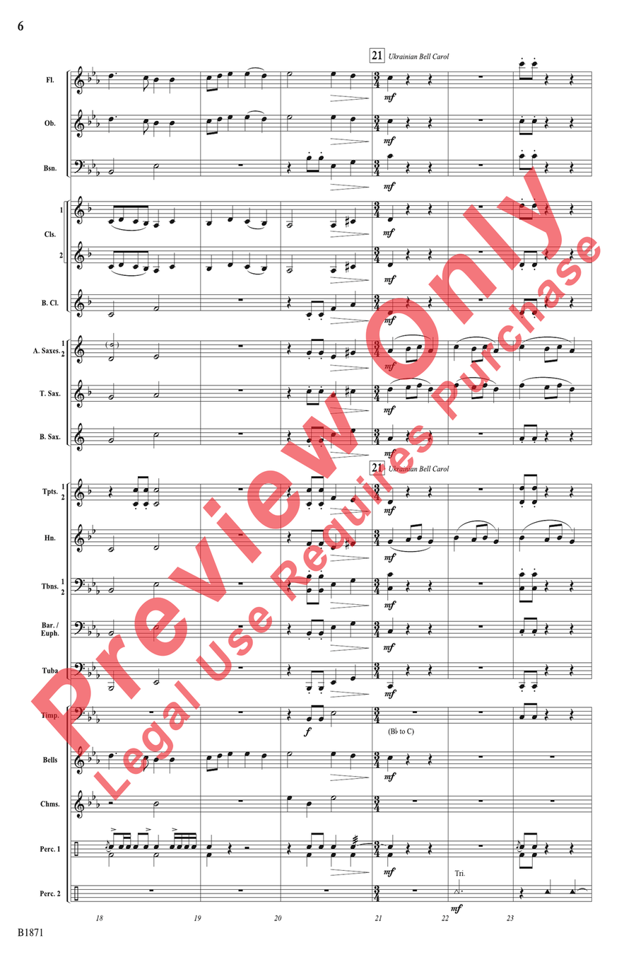 A Bellistic Christmas A Bellistic Christmas Concert Band scores gallery preview page 6