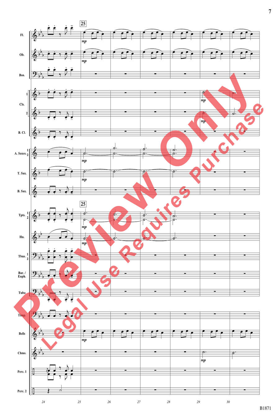 A Bellistic Christmas A Bellistic Christmas Concert Band scores gallery preview page 7
