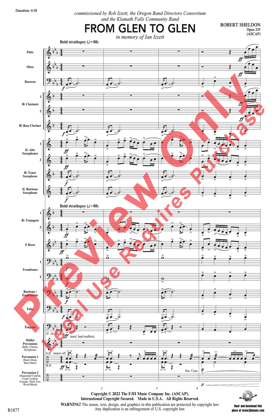 From Glen to Glen From Glen to Glen Concert Band scores gallery preview page 4