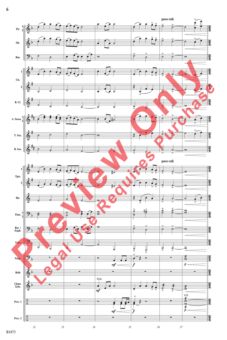 Evergreen Escapades Evergreen Escapades Concert Band scores gallery preview page 6