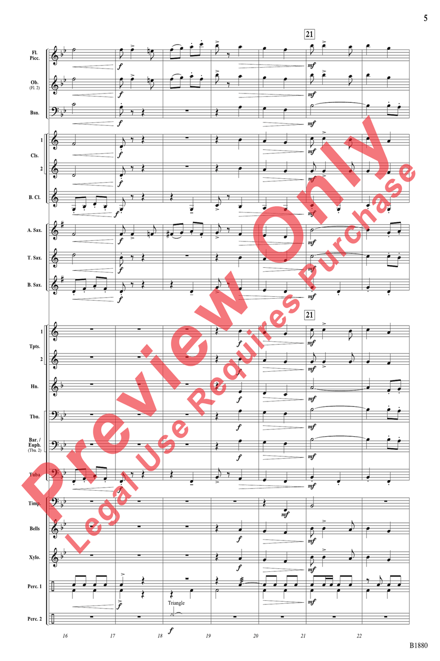 March Wunderbar March Wunderbar Concert Band scores gallery preview page 5