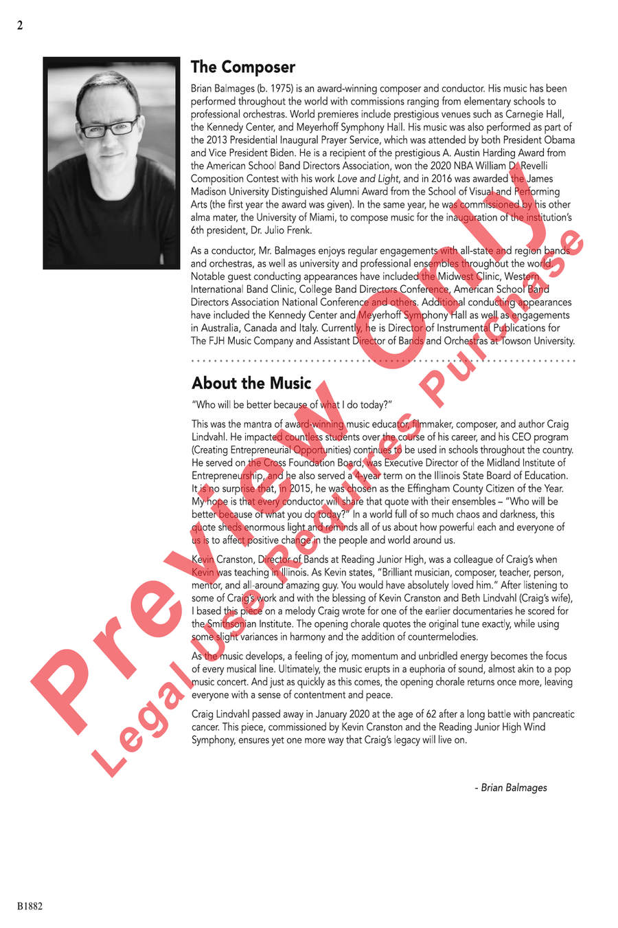 What I Do Today... Concert Band scores gallery preview page 2
