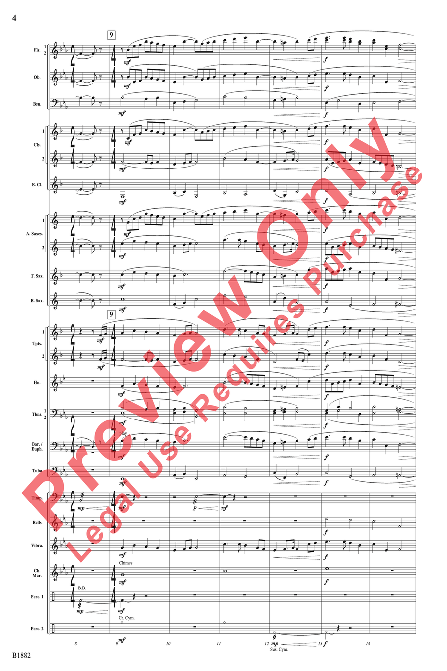 What I Do Today... Concert Band scores gallery preview page 4