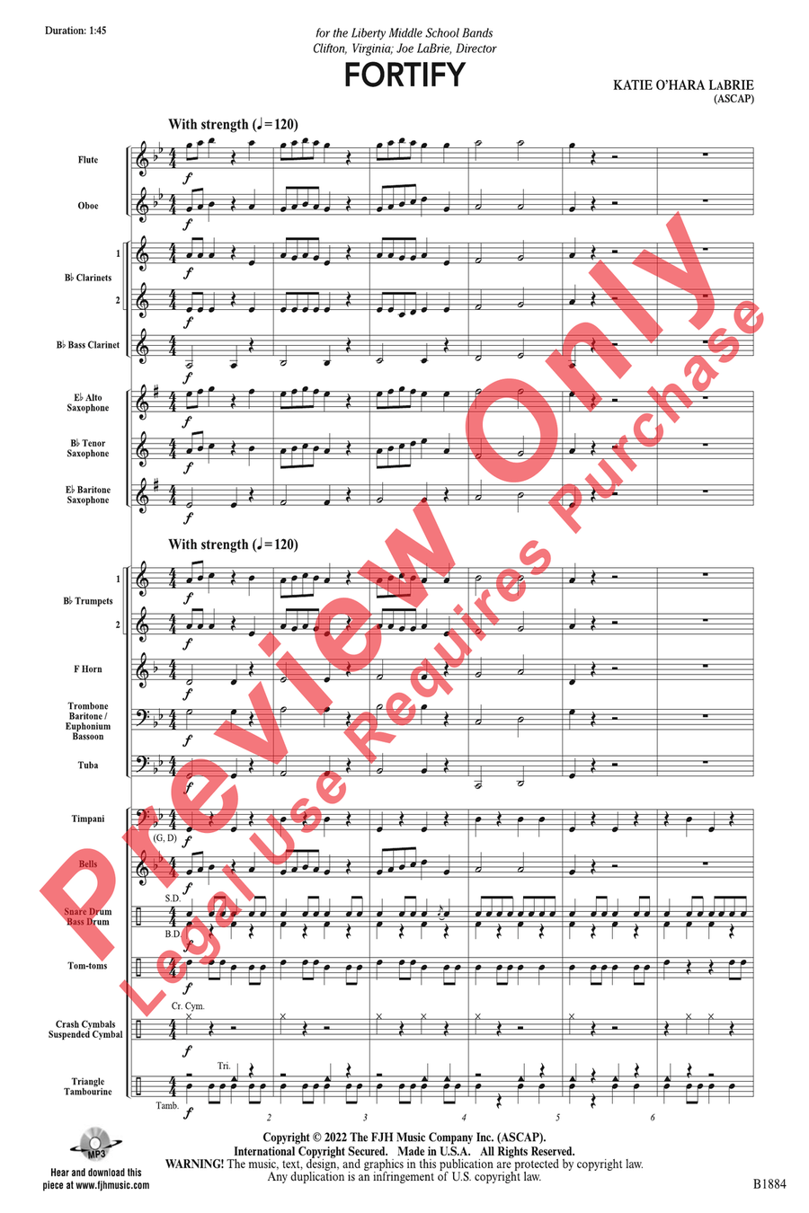 Fortify Fortify Concert Band scores gallery preview page 3
