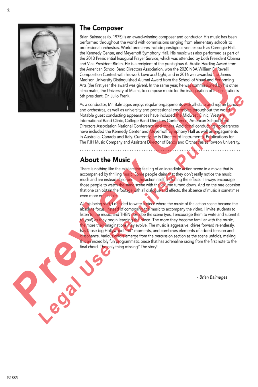 Action Scene Action Scene Concert Band scores gallery preview page 2