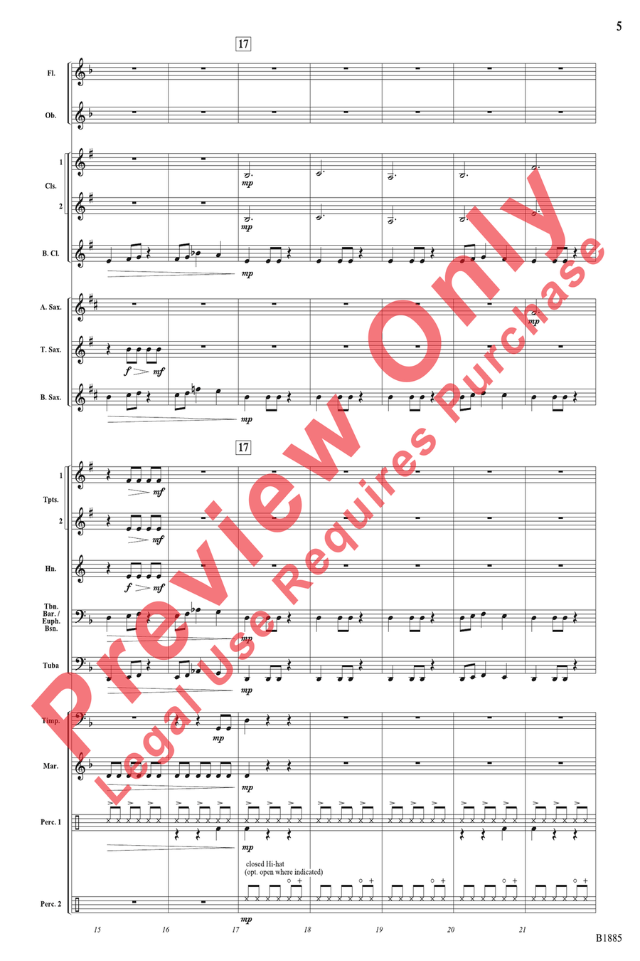 Action Scene Action Scene Concert Band scores gallery preview page 5