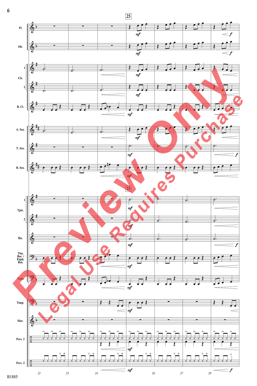 Action Scene Action Scene Concert Band scores gallery preview page 6