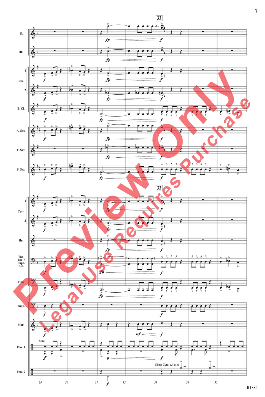 Action Scene Action Scene Concert Band scores gallery preview page 7