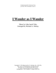 I Wonder As I Wander