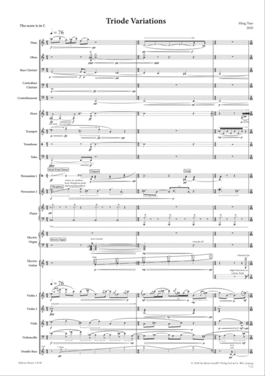 Triode Variations Orchestra scores gallery preview page 2