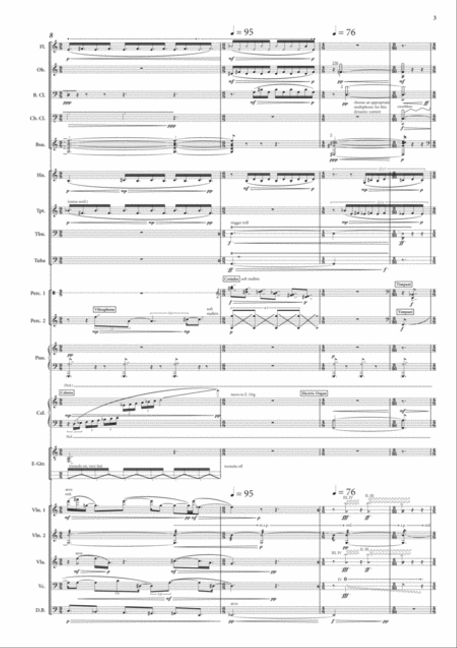 Triode Variations Orchestra scores gallery preview page 4