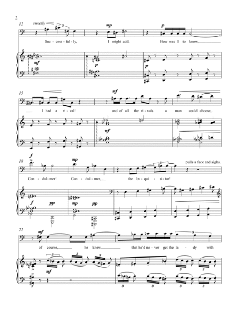 Casanova in Lockdown Voice Solo scores gallery preview page 3