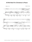 All We Need For Christmas Is Peace (2-part choir - (TB) mini preview