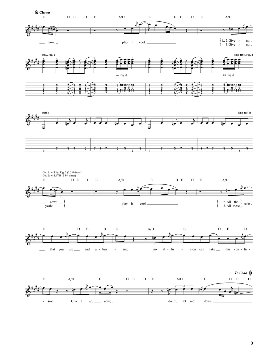 Ain't Messin' 'Round Ain't Messin' 'Round Guitar Tablature scores gallery preview page 3