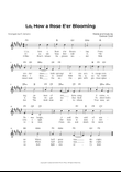 Lo, How a Rose E'er Blooming (Key of F-Sharp Major)