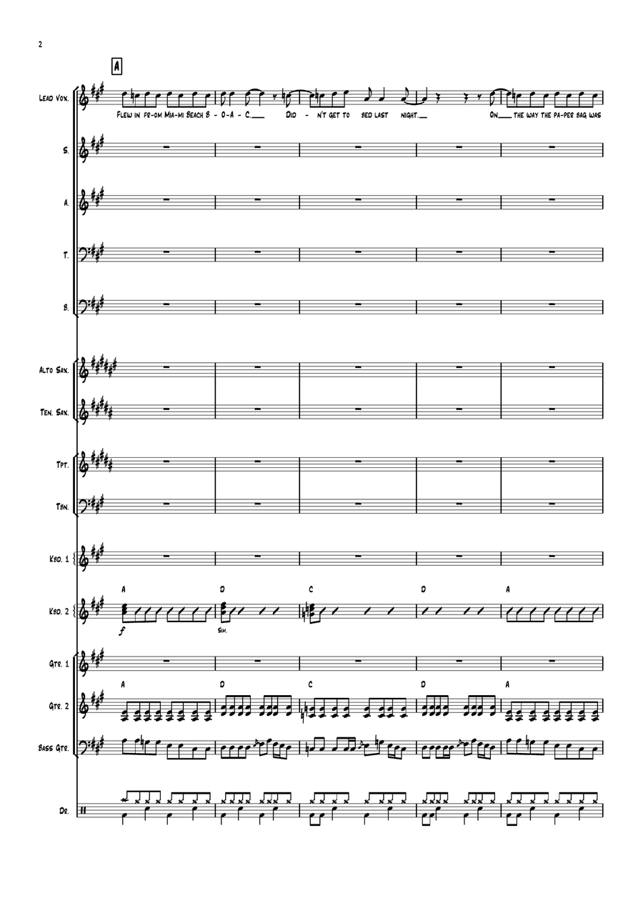 Back In The Ussr Large Ensemble scores gallery preview page 2