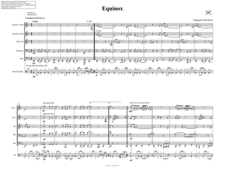 Equinox Brass Ensemble scores gallery preview page 2