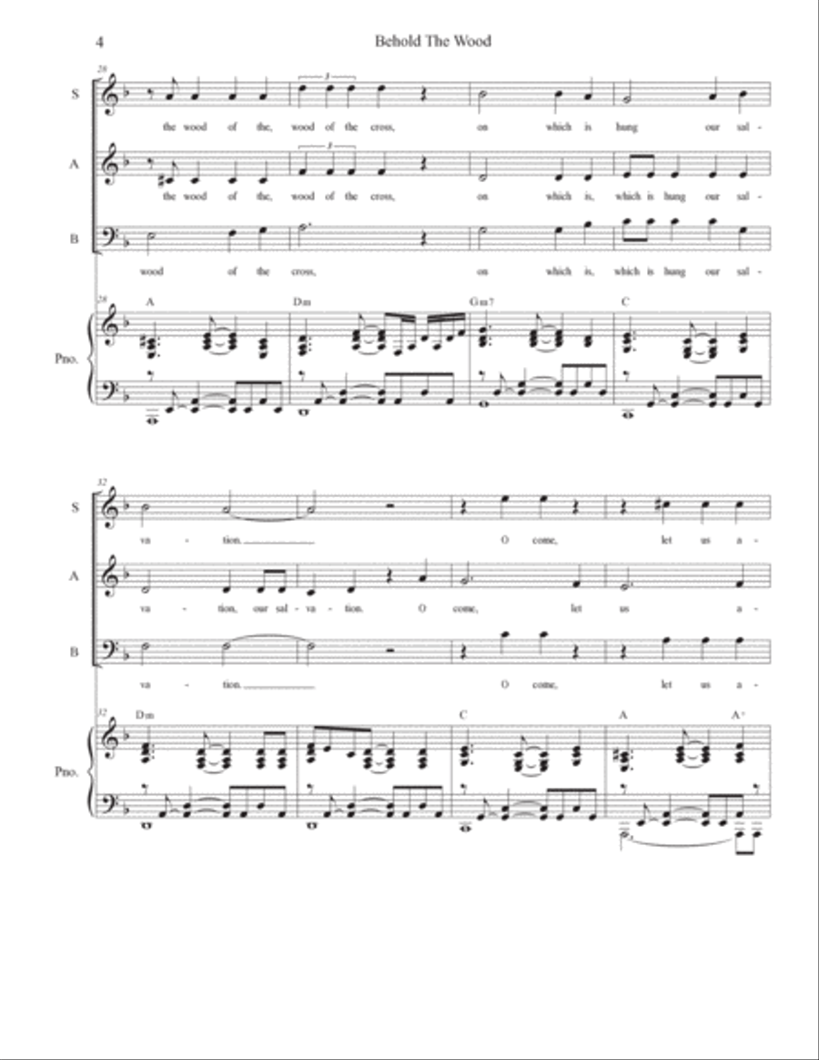 Behold The Wood Voice scores gallery preview page 4