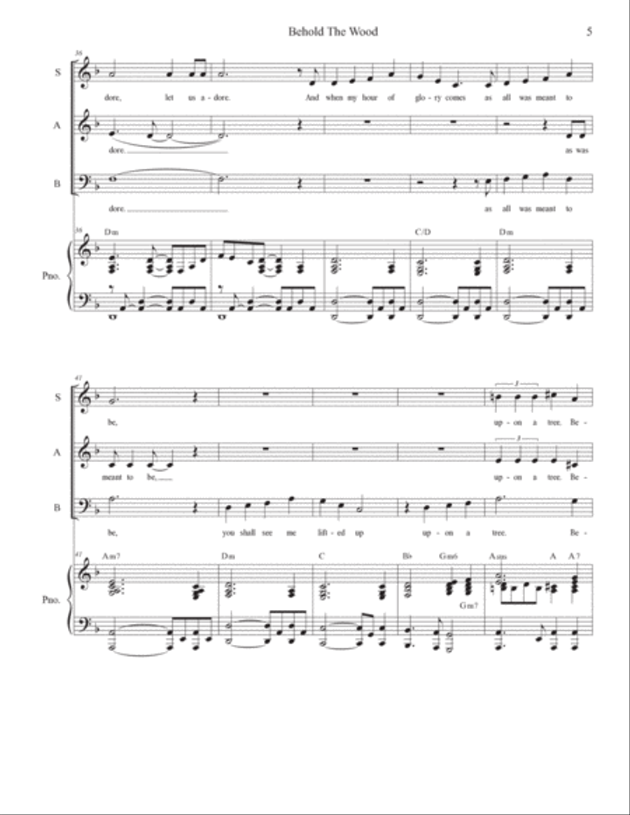Behold The Wood Voice scores gallery preview page 5