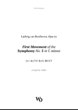 Symphony No. 5 by Beethoven for Alto Sax Duet mini preview