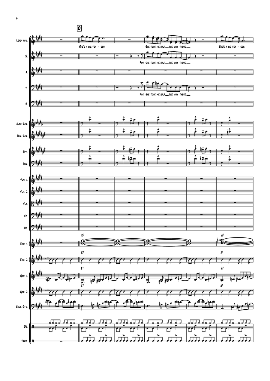 Day Tripper Large Ensemble scores gallery preview page 6