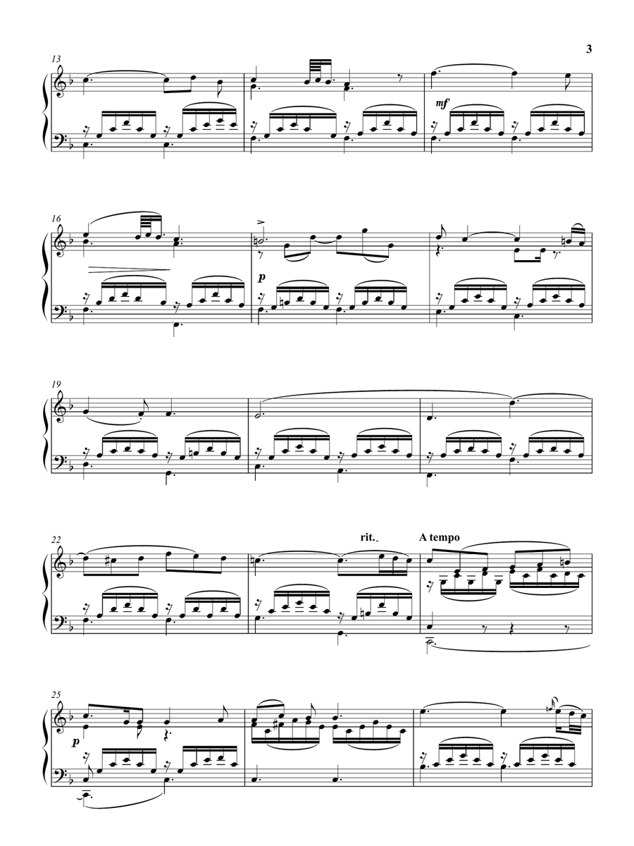 Vesperae solennes de confessore, K. 339: V. Laudate Dominum (As played by Víkingur Ólafsson) Piano Solo scores gallery preview page 4