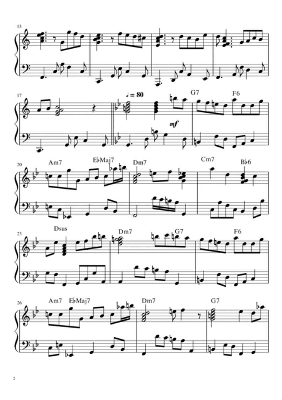 Cicatrices Piano Solo scores gallery preview page 2