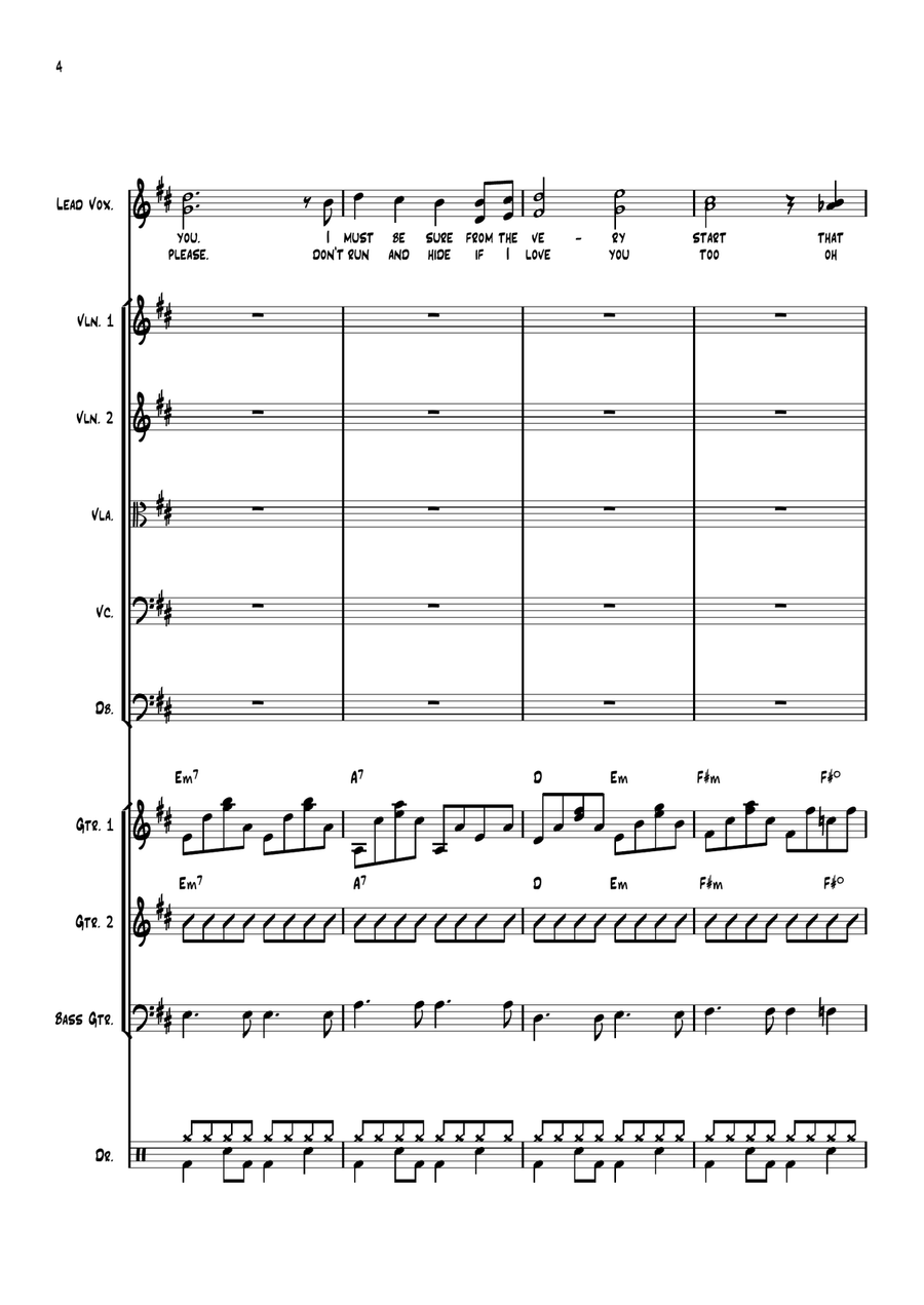 If I Fell Large Ensemble scores gallery preview page 4