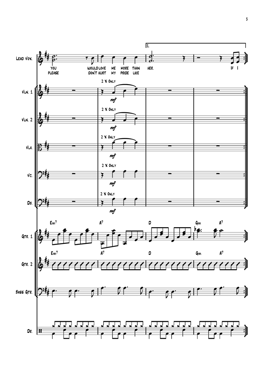 If I Fell Large Ensemble scores gallery preview page 5