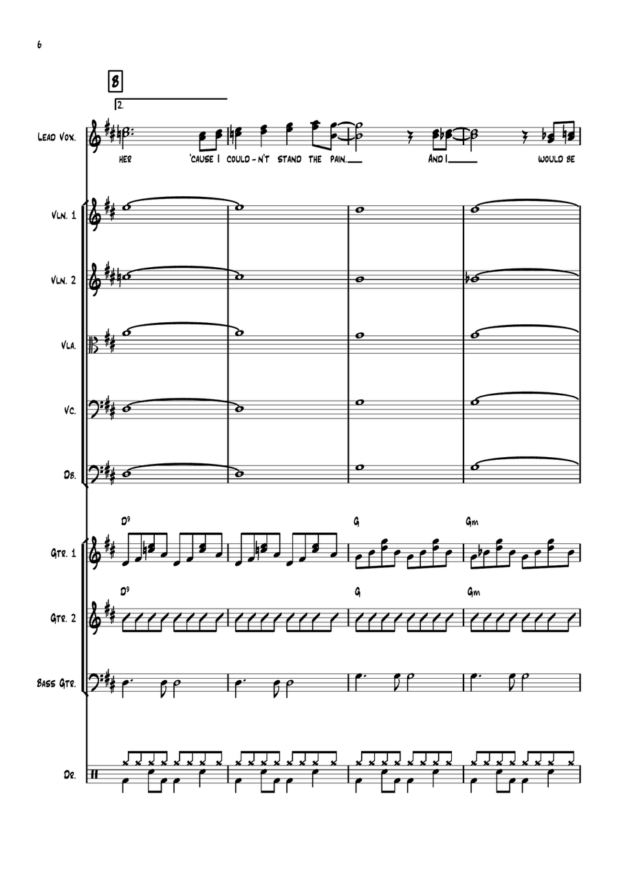 If I Fell Large Ensemble scores gallery preview page 6