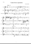 Cuatro breves episodios para fluta, oboe y clarinete en Sib