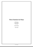 Three Fantasies for Piano