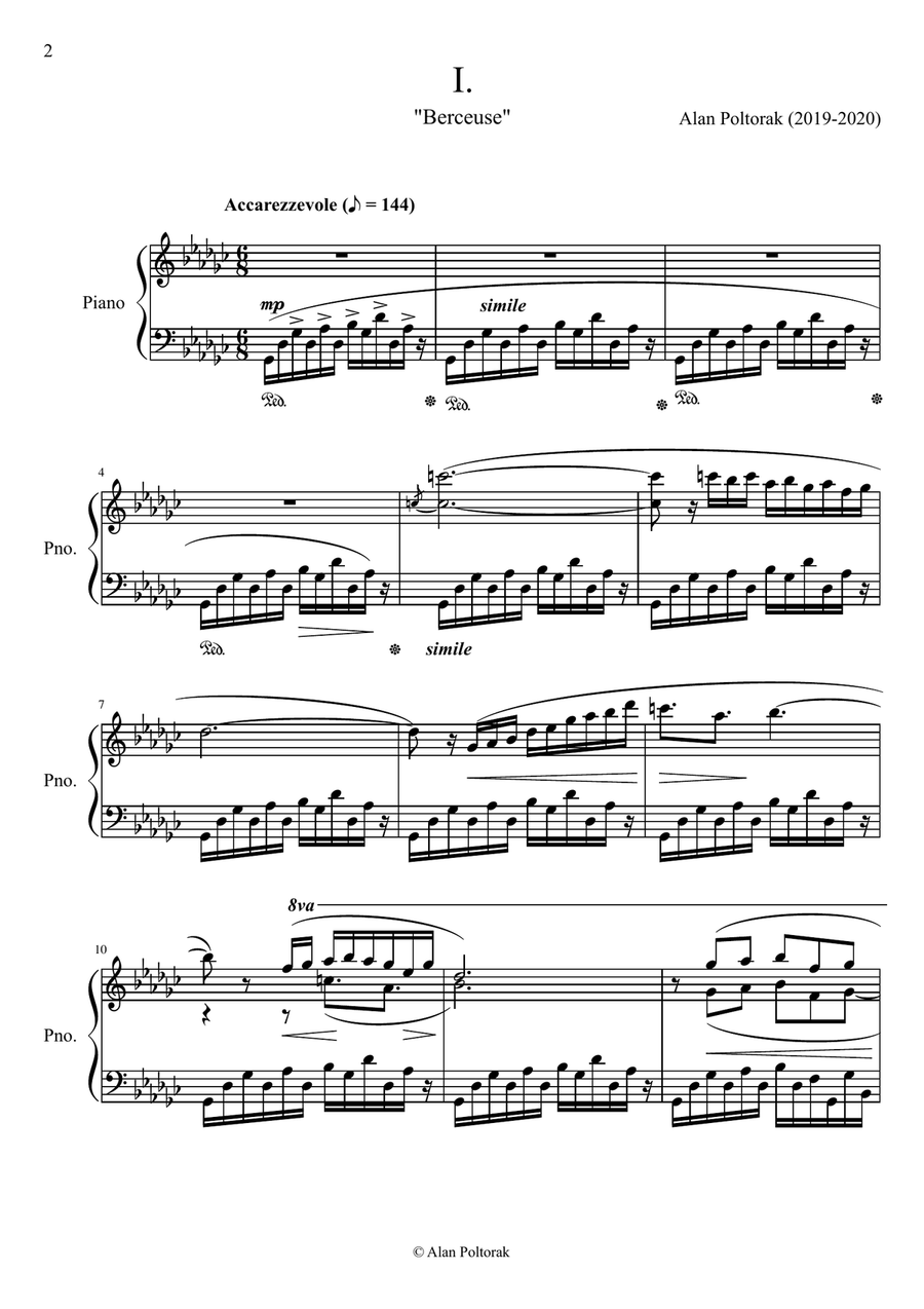 Three Fantasies for Piano Piano Solo scores gallery preview page 2