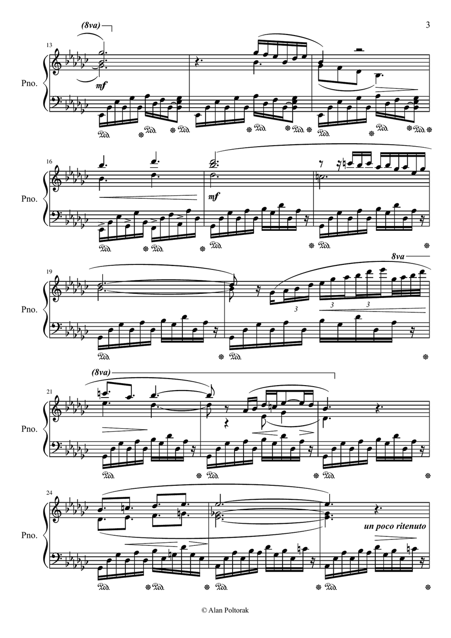 Three Fantasies for Piano Piano Solo scores gallery preview page 3